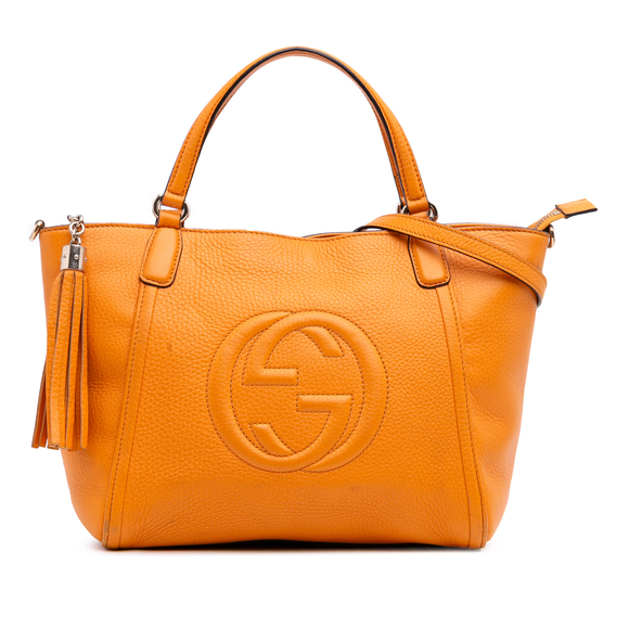 Pre-Loved Gucci Small Leather Soho Cellarius Satchel - Picture 1 of 12